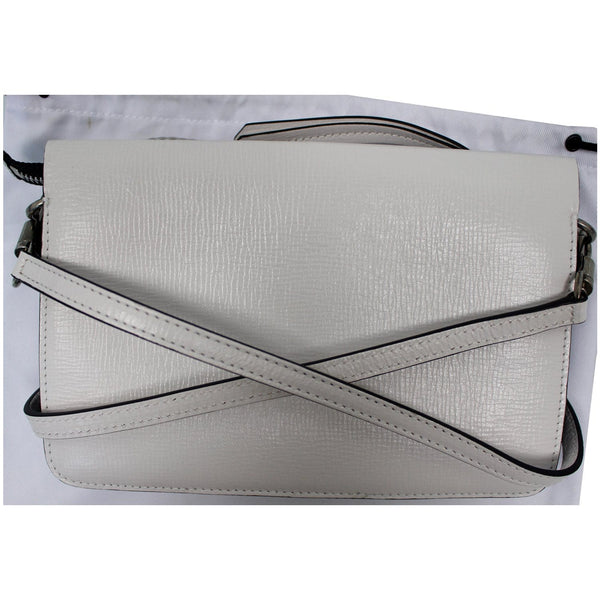 GIVENCHY Cross3 Two Tone Textured Leather Crossbody Bag White - Last Call