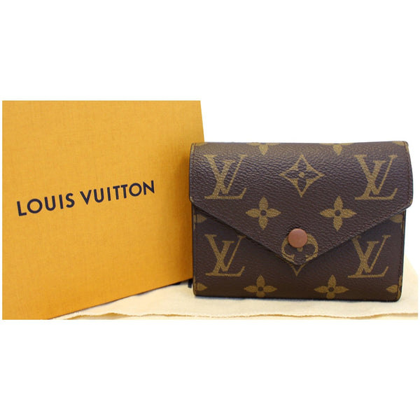 LOUIS VUITTON Victorine Monogram Canvas Wallet Brown