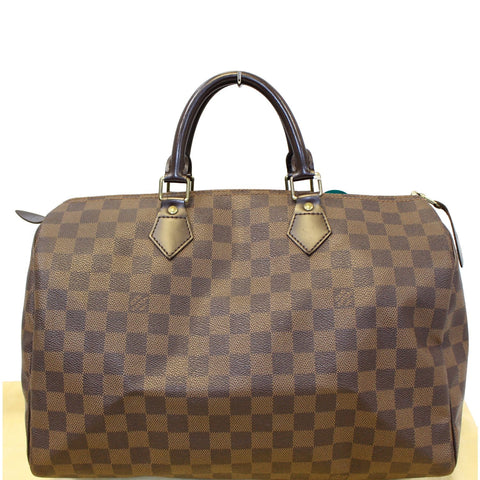 LOUIS VUITTON Speedy 35 Damier Ebene Satchel Bag