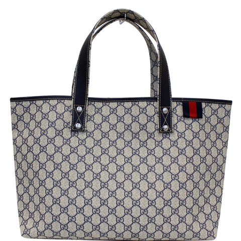 GUCCI GG Supreme Tote Bag 211134 Blue