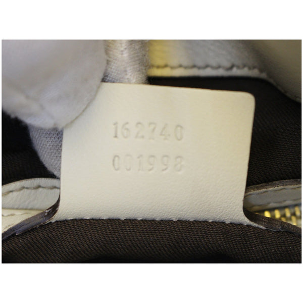 GUCCI Britt White Leather Hobo Shoulder Bag 162740-US