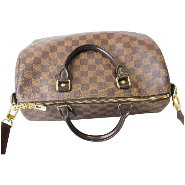 Louis Vuitton Speedy 30 Bandouliere Damier Ebene Bag with strap