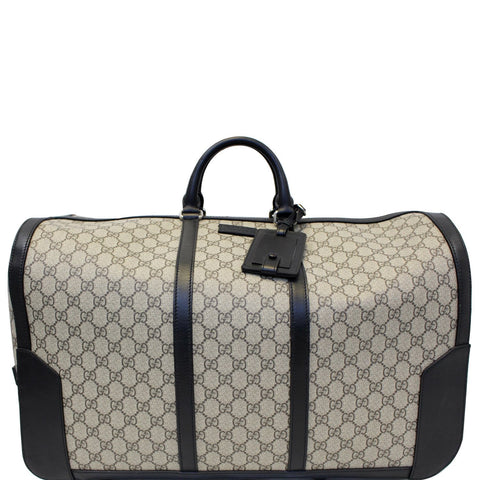 GUCCI GG Supreme Duffle Carry-on Bag 406382 Beige