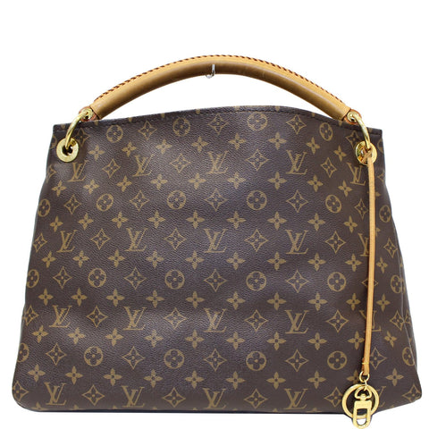 LOUIS VUITTON Artsy MM Monogram Canvas Shoulder Bag Brown