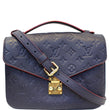 LOUIS VUITTON Metis Pochette Empreinte Leather Crossbody Bag Blue-US