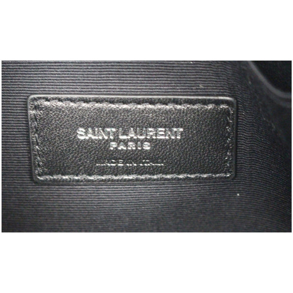 YVES SAINT LAURENT Calfskin Musical Notes Zip Pouch Black - Last Call