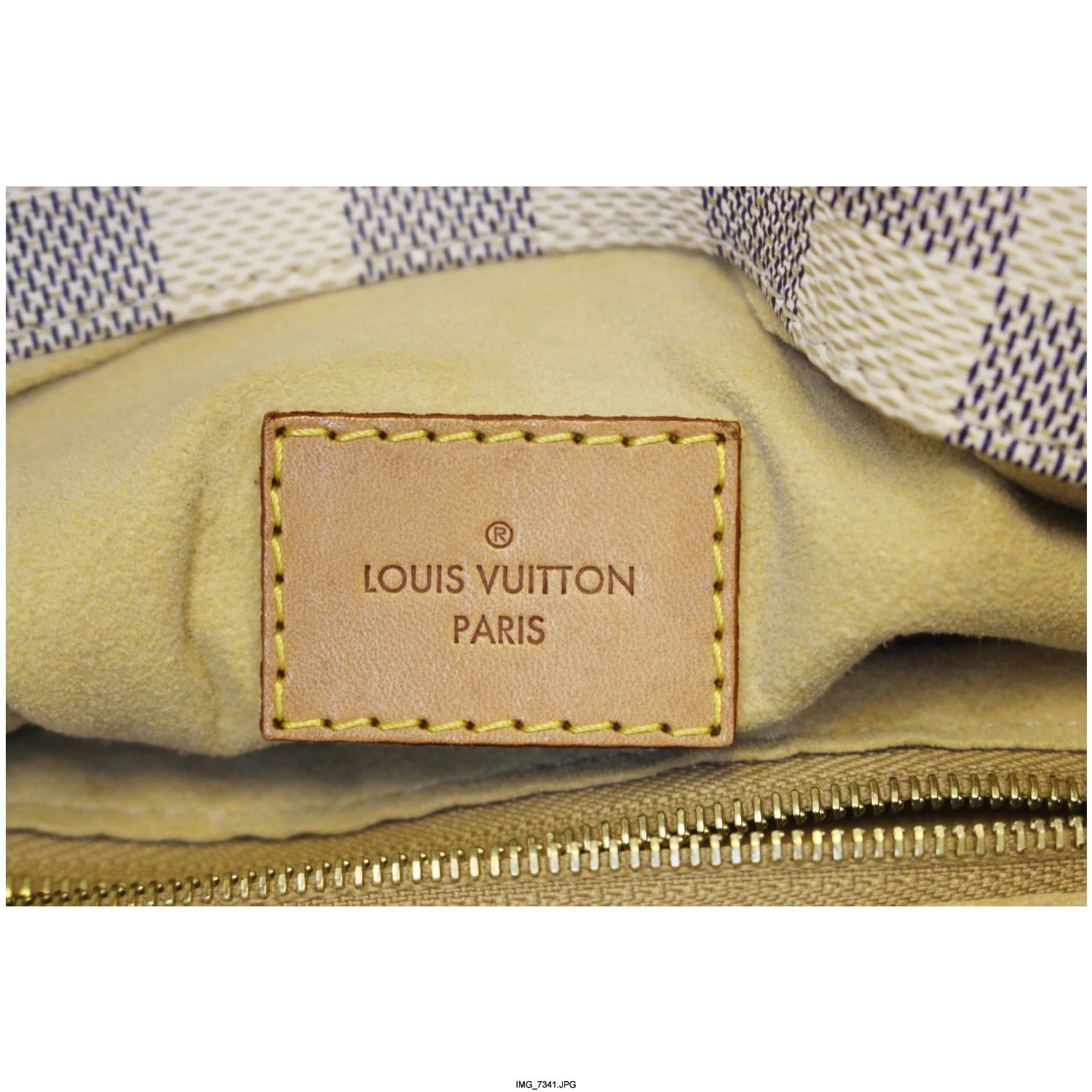 Louis Vuitton, Large Artsy Damier Azur Canvas Bag, cream…