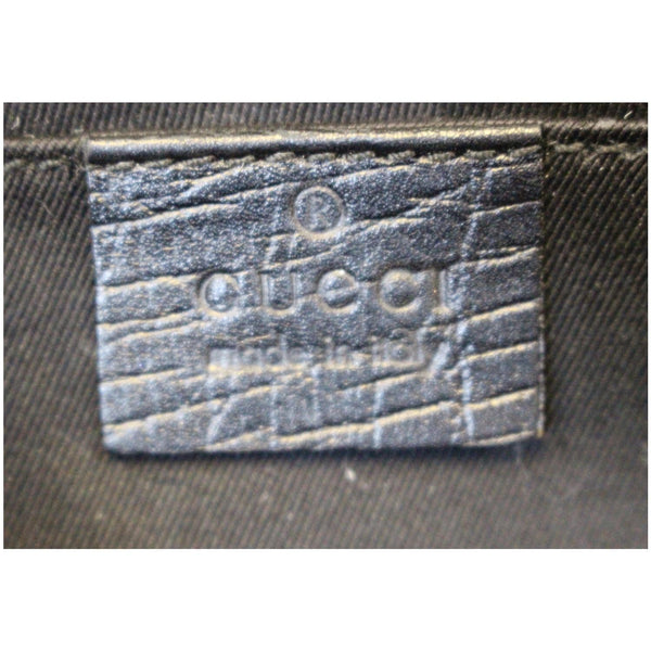 GUCCI Horsebit GG Canvas Clutch Bag Black