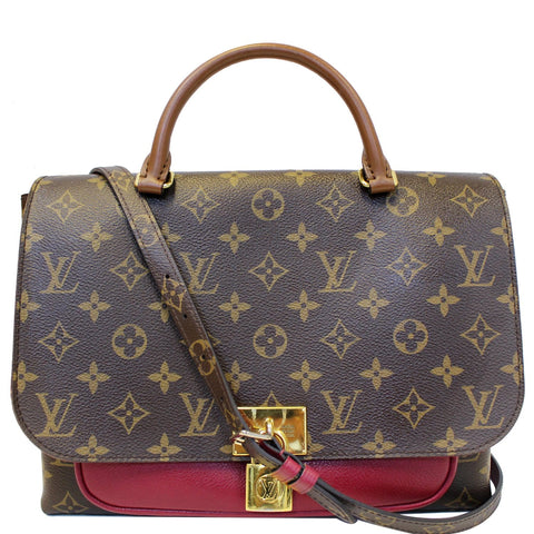 LOUIS VUITTON Marignan Monogram Canvas Messenger Shoulder Bag Lie De Vin
