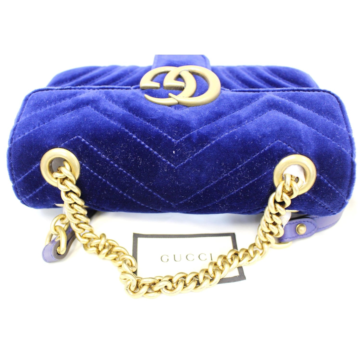 Gucci vintage blue monogram crossbody – My Girlfriend's Wardrobe LLC