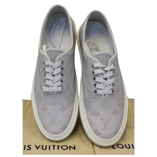 LOUIS VUITTON Trocadero Monogram Sneakers White US 9-US