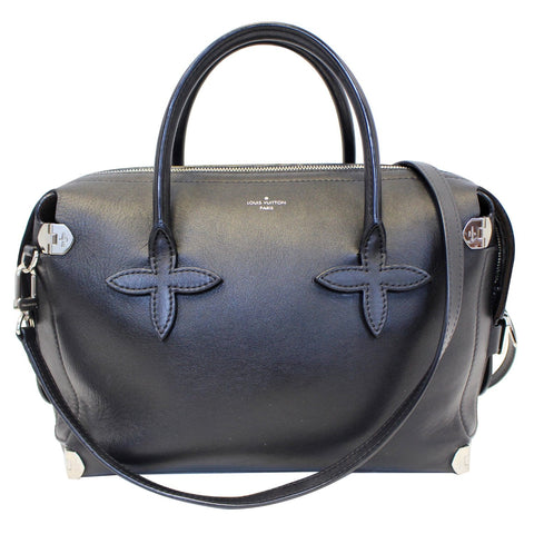LOUIS VUITTON Garance Smooth Calfskin Leather Satchel Bag Black - 20% OFF
