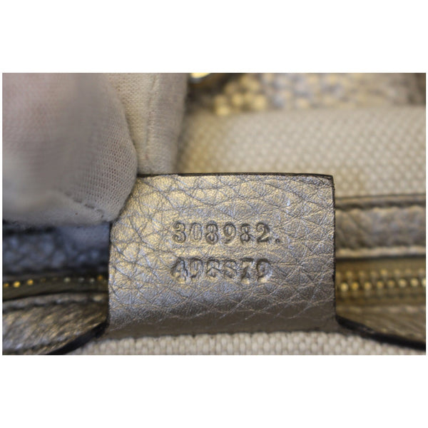 GUCCI Soho Pebbled Leather Chain Shoulder Bag 308982 Silver-US