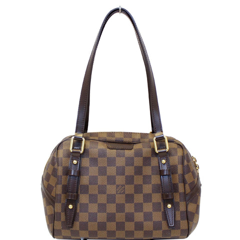 LOUIS VUITTON Rivington PM Damier Ebene Shoulder Bag Brown
