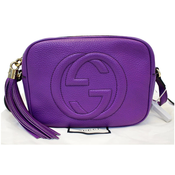 Gucci Crossbody Bag Soho Disco Pebbled Leather - gucci logo