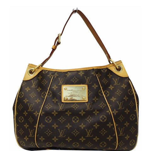 LOUIS VUITTON Galliera PM Monogram Canvas Shoulder Bag Brown