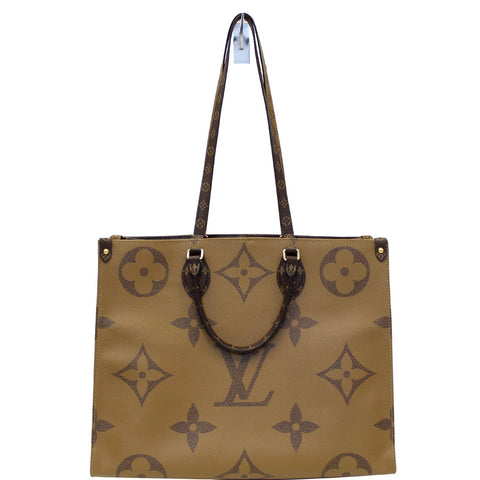 LOUIS VUITTON Onthego Reverse Monogram Giant Canvas Shoulder Bag Brown