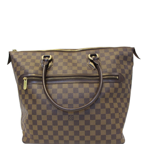 LOUIS VUITTON Saleya GM Damier Ebene Shoulder Handbag Brown