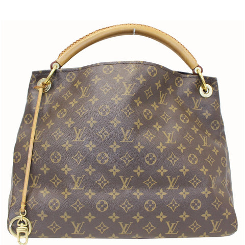 LOUIS VUITTON Artsy MM Monogram Canvas Shoulder Bag Brown
