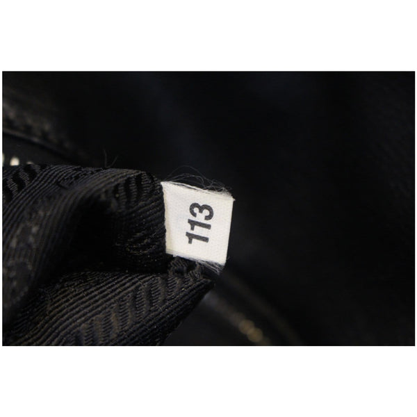 Prada Lambskin Leather Shoulder Bag - Internal number tag