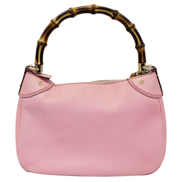 Gucci Bag Calfskin Bamboo Top Handle Pink - strap