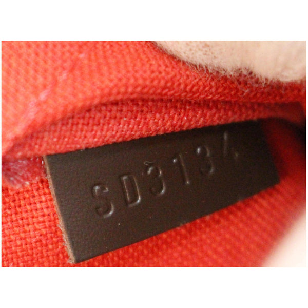 LOUIS VUITTON Alma MM Damier Ebene Satchel Bag Brown