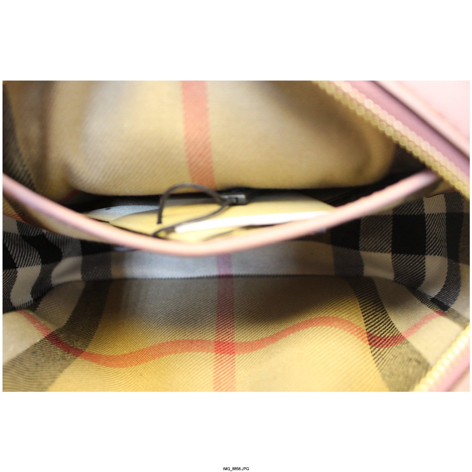 Authentic Burberry: Beige/pink nova Check & Leather, Cross Body Bag (i)