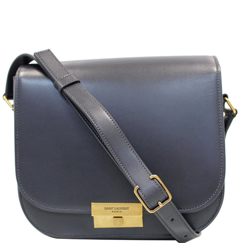 YVES SAINT LAURENT Betty Smooth Leather Shoulder Bag Grey - Last Call