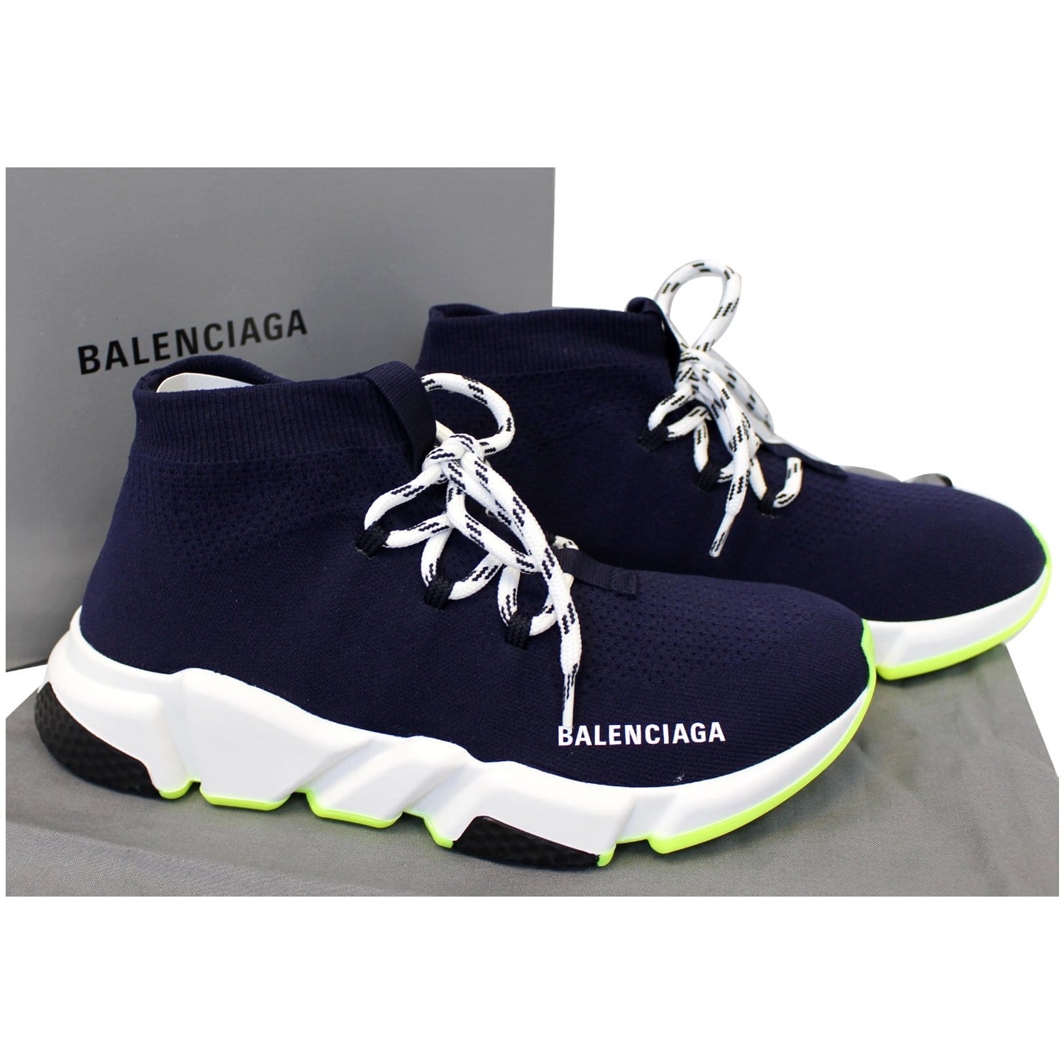 Og politik værktøj Balenciaga Sneakers Blue Mid Speed Lace-up US 9