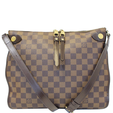LOUIS VUITTON Duomo Damier Ebene Crossbody Bag Brown