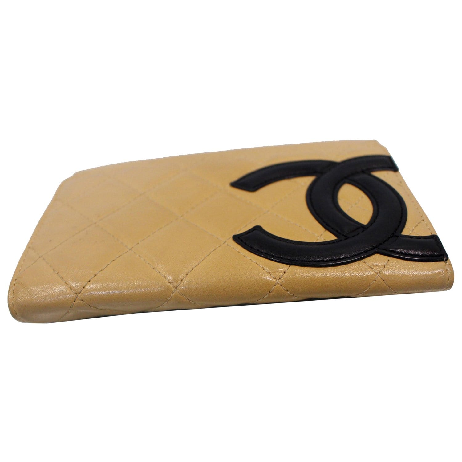 Chanel 2000s Beige Cambon Leather Bi-Fold Wallet · INTO