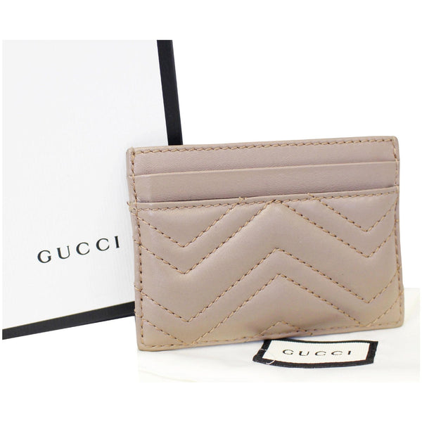 GUCCI GG Marmont Leather Card Case 443127