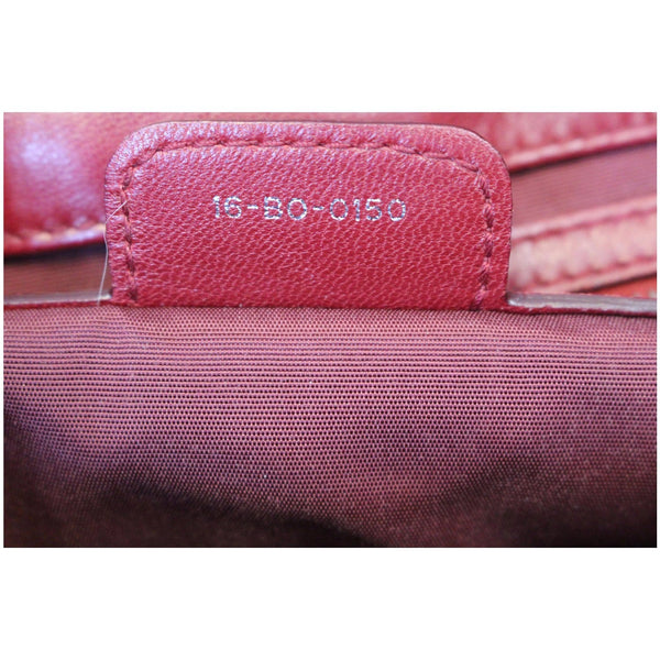 CHRISTIAN DIOR Medium Flap Cannage Leather Shoulder Bag Red-US