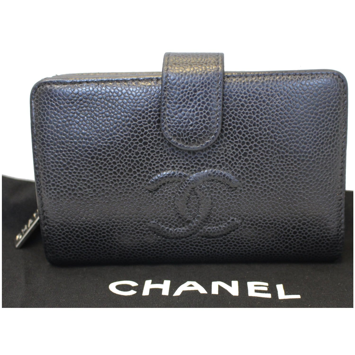 Chanel Caviar Leather CC Zip Around Wallet - FINAL SALE (SHF-20037) – LuxeDH
