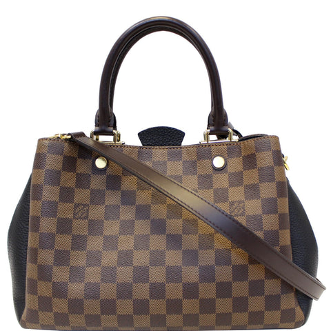 LOUIS VUITTON Brittany Damier Ebene Shoulder Bag Brown