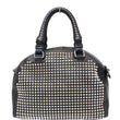 CHRISTIAN LOUBOUTIN Panettone Spike Stud Leather Satchel Bag Black-US