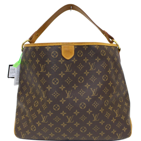LOUIS VUITTON Delightful MM Monogram Canvas Shoulder Bag Brown