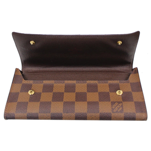 opened LV Modulable Damier Ebene Portefeuille Pouch