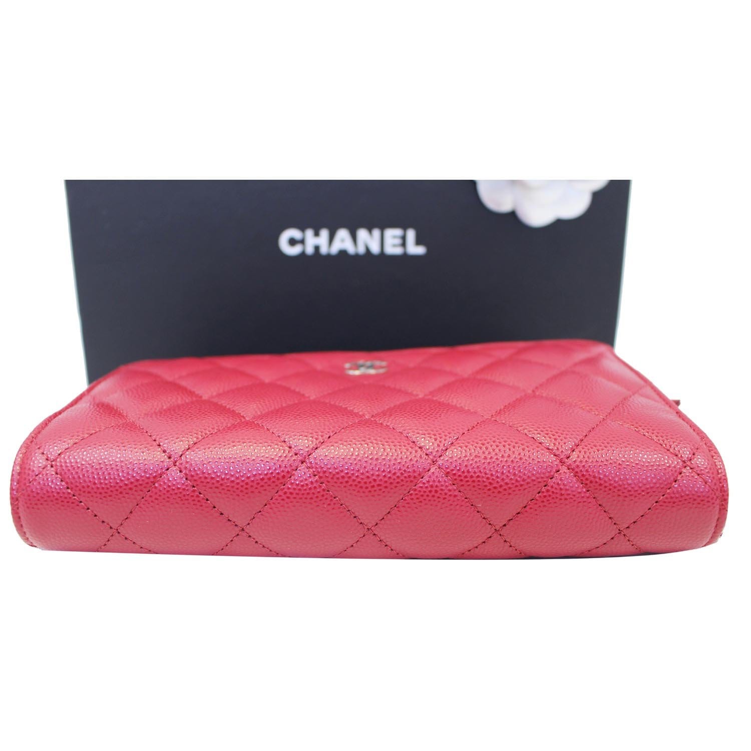 CHANEL Wallet On Chain WOC Clutch Crossbody Bag Red