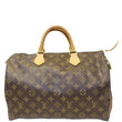 LOUIS VUITTON Speedy 35 Monogram Canvas Satchel Bag Brown-US