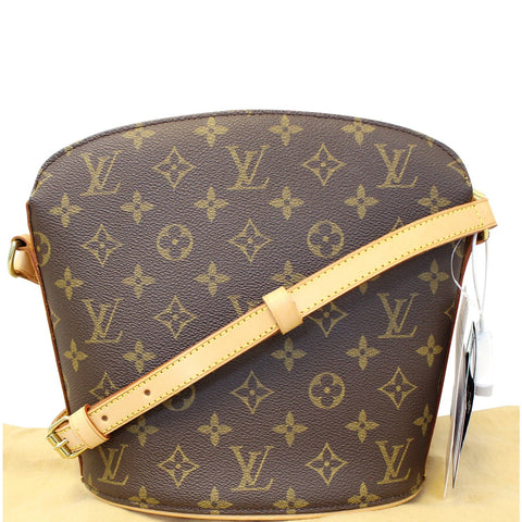 LOUIS VUITTON Drouot Monogram Canvas Shoulder Crossbody Bag