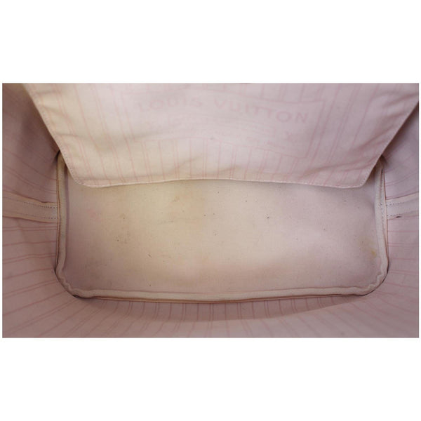Louis Vuitton Neverfull MM - Lv Damier Tote Shoulder Bag - inside view