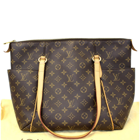 LOUIS VUITTON Totally GM Monogram Canvas Tote Shoulder Bag Brown