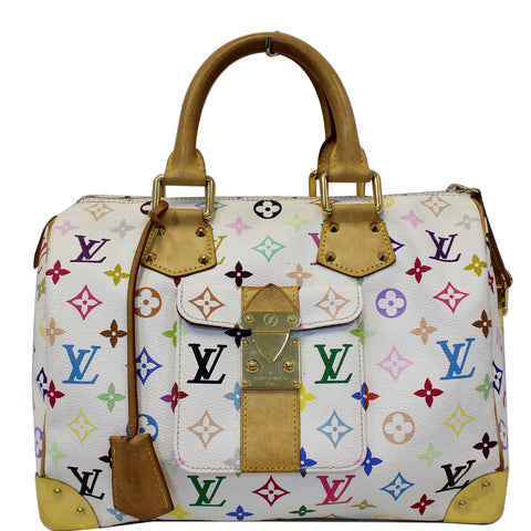 LOUIS VUITTON Speedy 30 Monogram Multicolor Satchel Bag