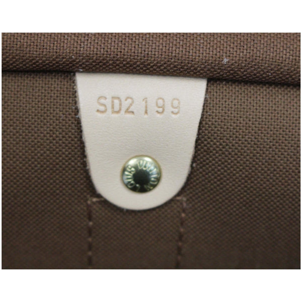 LV Keepall 55 Monogram Canvas Bostan Bag with tag number 