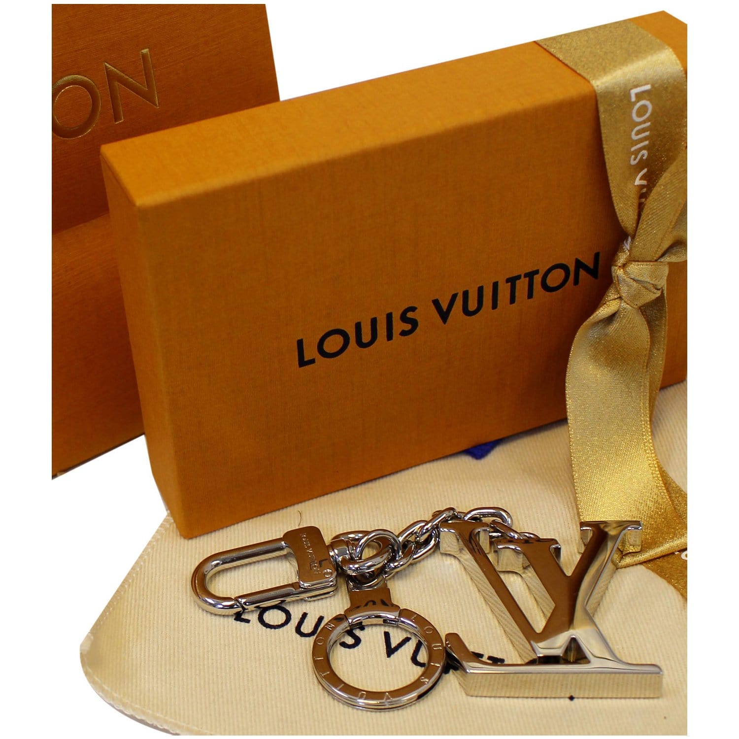 Louis Vuitton LV Prism ID Holder Bag Charm and Key Holder, Silver, One Size
