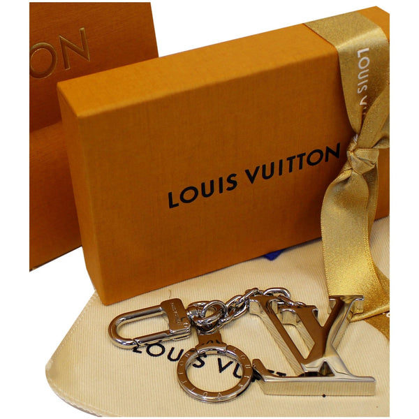 LOUIS VUITTON LV Initiales Key Holder Bag Charm Silver