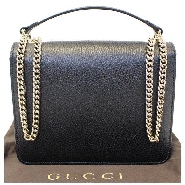 Gucci Crossbody Bag Interlocking GG Leather Black- back view