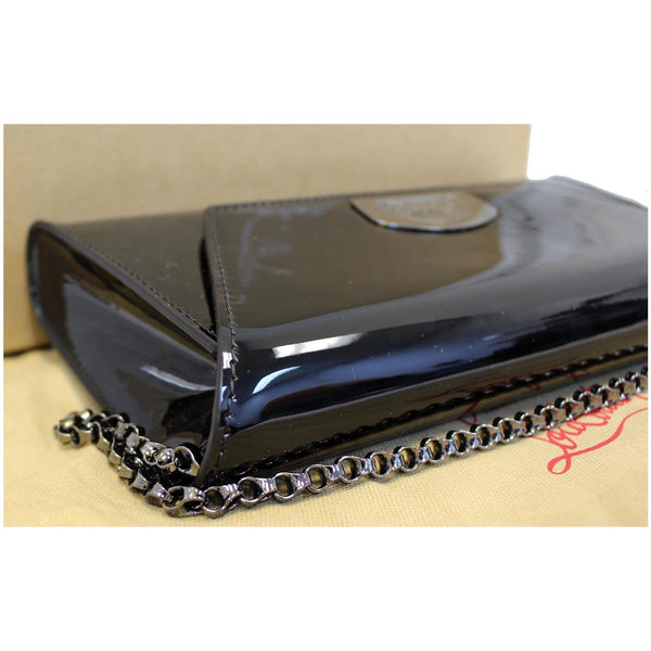 Christian Louboutin Vero Dodat Patent Leather Clutch Bag Black-US