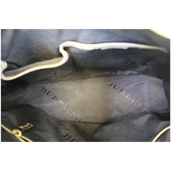 Burberry Leather Ledbury Grain Hobo Shoulder Bag - interior